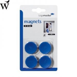 Magneet Legamaster 30mm 850gr blauw 4stuks