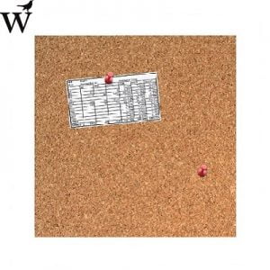 Prikbord Desq 35x35cm kurk