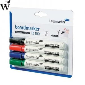 Viltstift Legamaster TZ100 whiteboard rond ass 1.5-3mm 4st