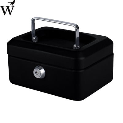 Geldkist Huismerk 150x115x80mm zwart - Afbeelding 2