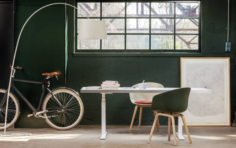 Actiforce Elements Zit-sta bureau in interieur | Mijn Wolfslag