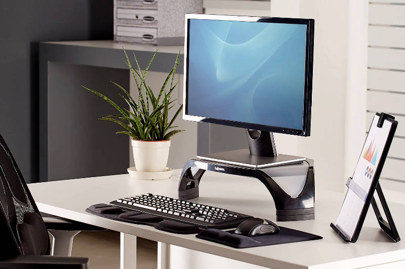 Monitorstandaard Fellowes Smart Suites zwart | Mijn Wolfslag