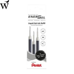 Gelschrijvervulling Pentel LR7 Energel 0.4mm zwart set à 3