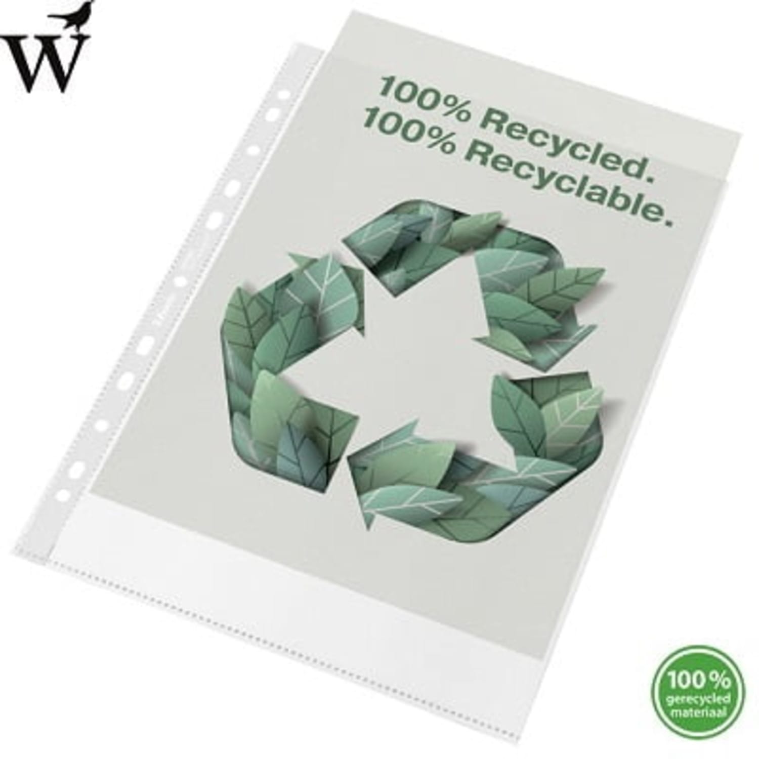 Showtas Esselte recycle PP A4 100µ 11-gaats 50 stuks