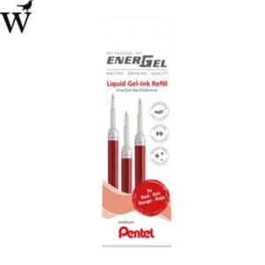 Gelschrijvervulling Pentel LR7 Energel 0.4mm rood set à 3