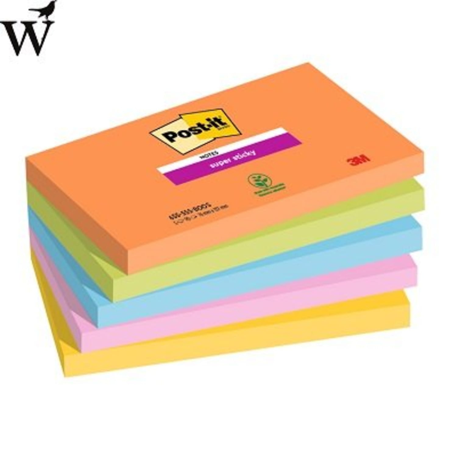 Memoblok 3M Post-it 655 Super Sticky 76X127mm boost