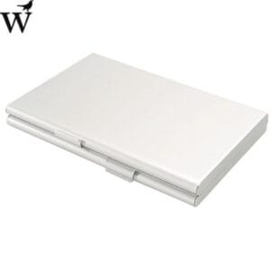 Visitekaartenhouder duo aluminium