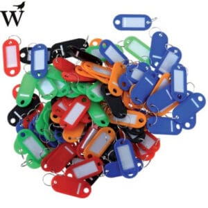 Sleutellabel Pavo kunststof assorti 100 stuk per doos