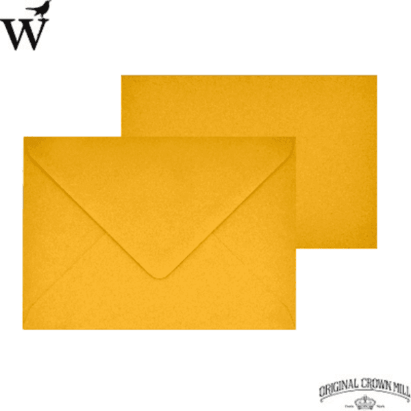 Envelop met dubbele kaart Mango geel C6 Pak á 10