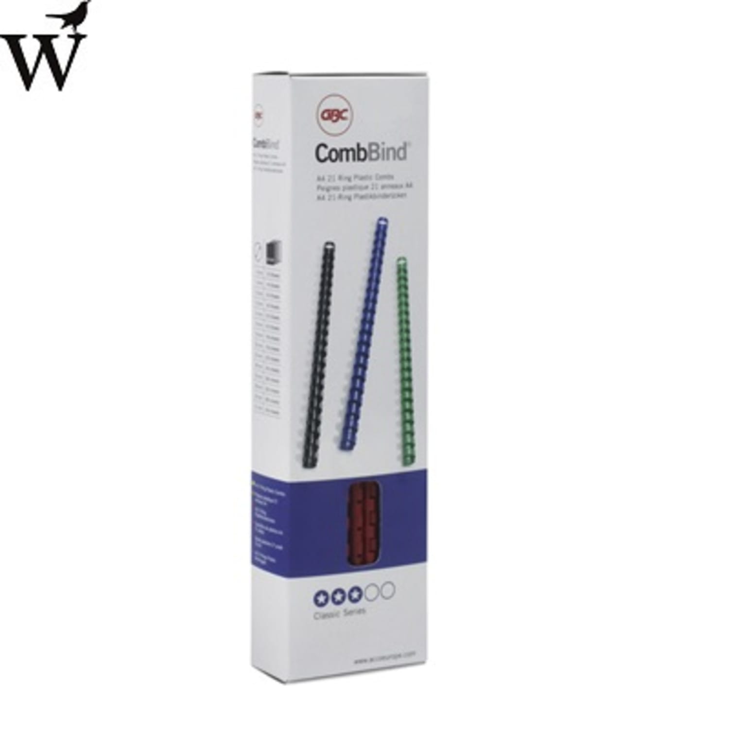 Bindrug GBC 14mm 21rings A4 zwart 100stuks