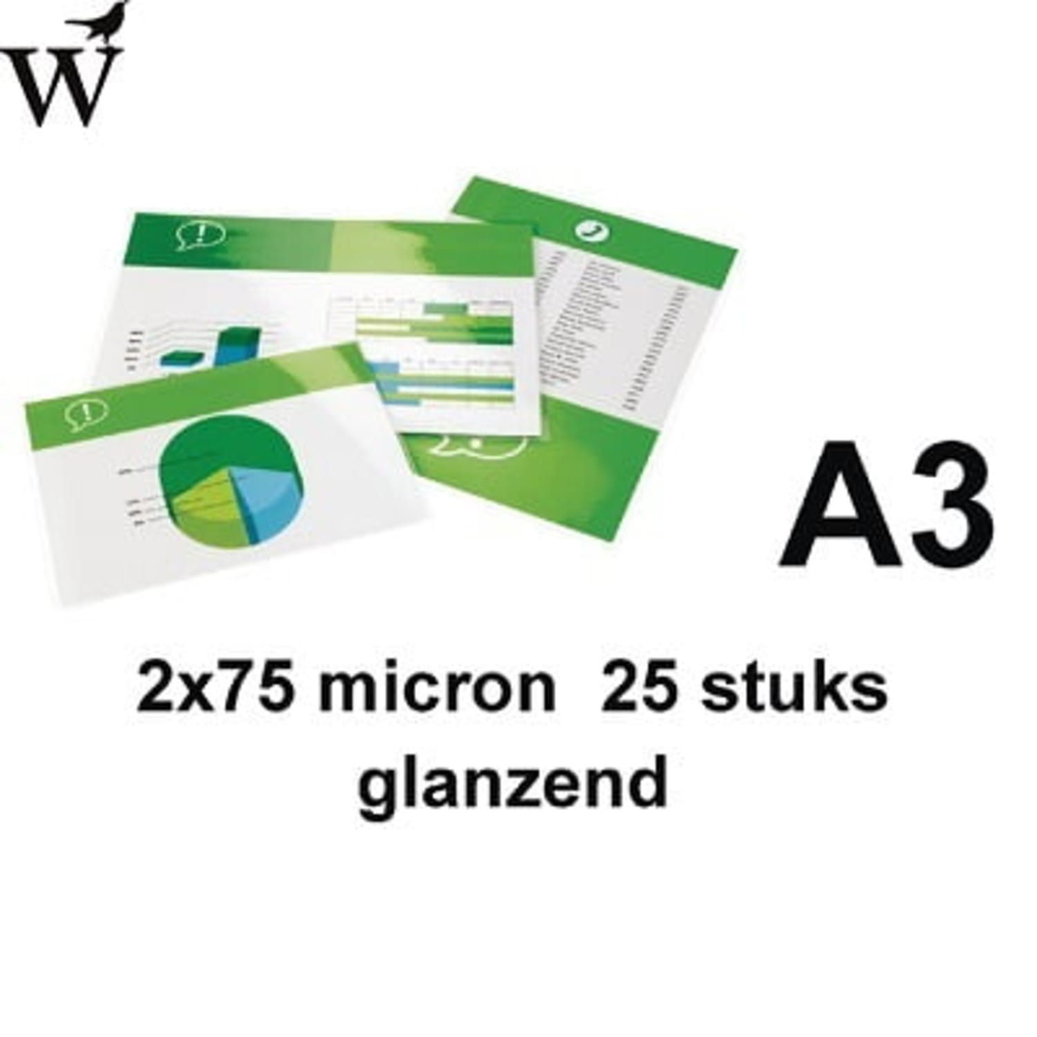 Lamineerhoes GBC A3 2x75micron 25stuks