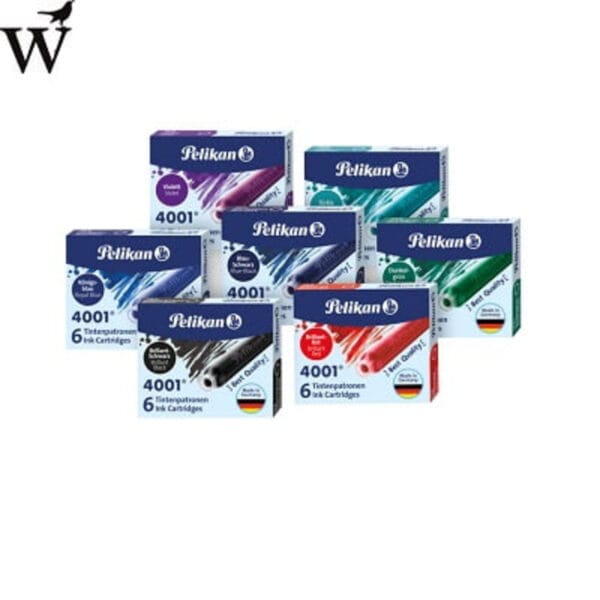 Inktpatroon Pelikan 4001 blauw/zwart 6 stuk per pak - Afbeelding 2