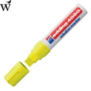 Viltstift edding 4090 window schuin neongeel 4-15mm blister