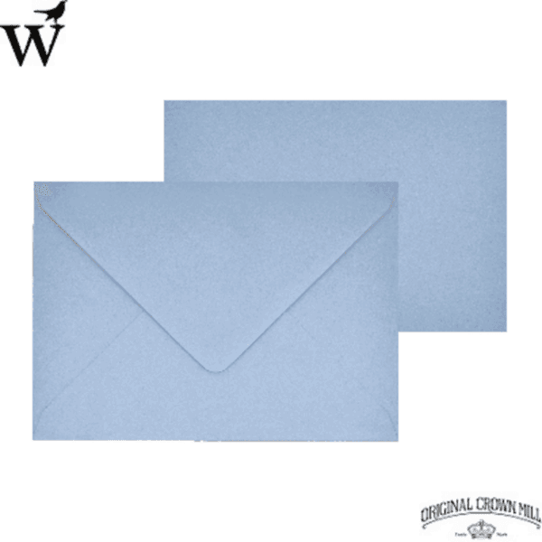 Envelop met dubbele kaart Baby blauw C6 Pak á 10