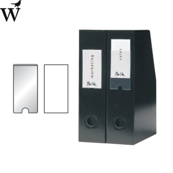 Etikethouder Djois 19x75mm zelfklevend transparant 16 stuks - Afbeelding 2