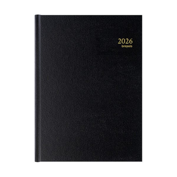 Agenda Brepols Bremax 1 A4 1 dag/1 pagina zwart 2026