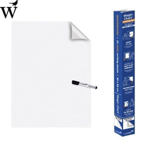 Magic-Chart Legamaster whiteboard 60x80cm wit 25 vel per rol