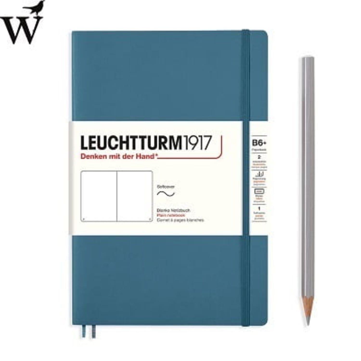 Notitieboek Leuchtturm Softcover B6+ Stone Blue dotted