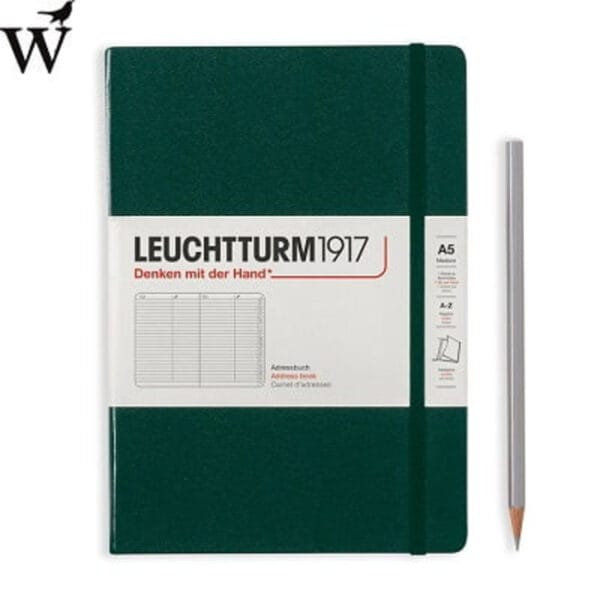 Adresboek Leuchtturm Medium Forest Green A5