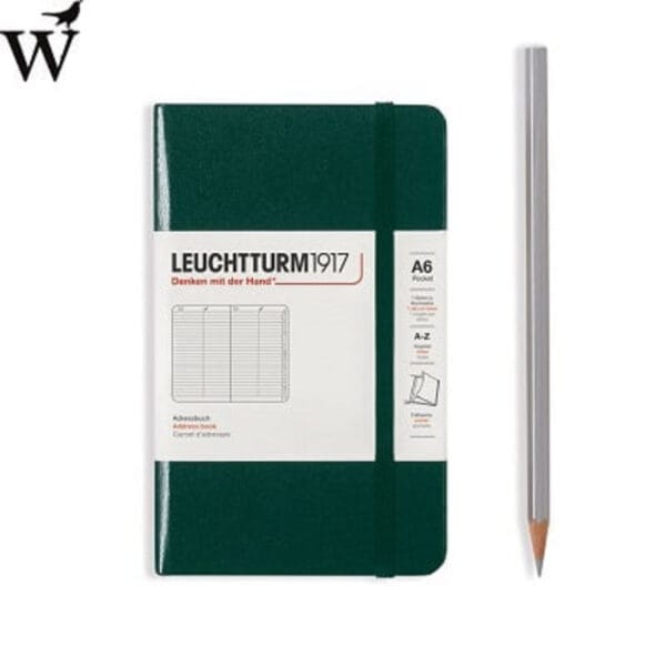 Adresboek Leuchtturm Pocket Forest Green A6