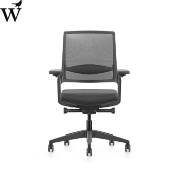 Bureaustoel Seven Movy Netbespanning LX005 - Zwart