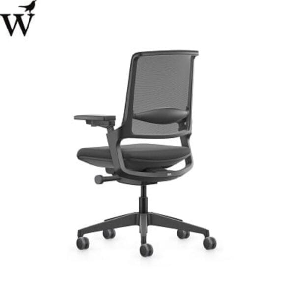 Bureaustoel Seven Movy Netbespanning LX005 - Zwart - Afbeelding 2