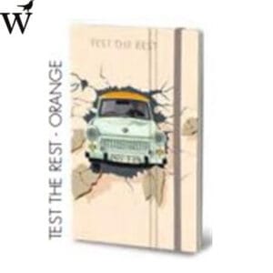 Notitieboek - The Wall Collection 13x21cm Test the... Orange