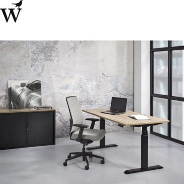 NEN Zit Sta Tafel Elektrisch verstelbaar 120x80cm Zwart - Afbeelding 2
