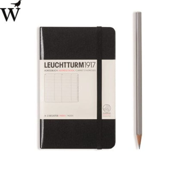 Adresboek Leuchtturm Pocket Black A6