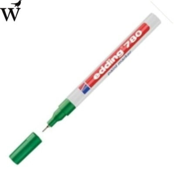 Viltstift lak permanent 0.8mm rond groen 780 Edding*