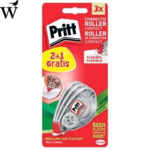 Correctietape Pritt Compact Flex 6mm x 10m blister 2+1 grati