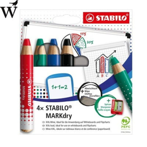 Whiteboardpotlood STABILO MARKdry 648/4