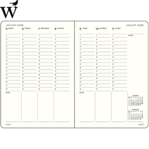 Agenda Leuchtturm Weekly planner 2026 Paperback HC Spring - Afbeelding 2