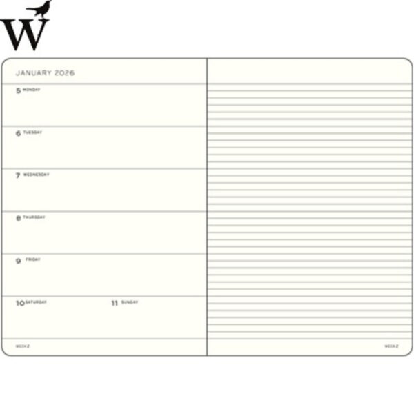 Agenda Leuchtturm Weekly 2026 PL+NB Medium SC Lilac - Afbeelding 3