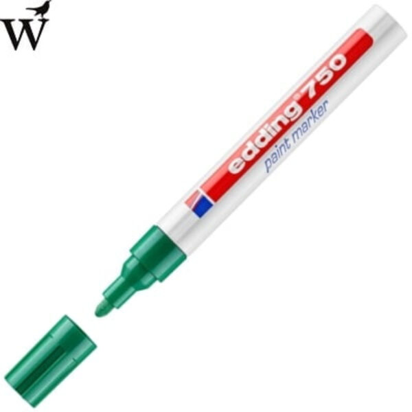 Viltstift edding 750 lakmarker rond groen 2-4mm*