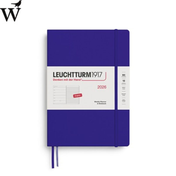 Agenda Leuchtturm Weekly 2026 PL + NB Medium Ink