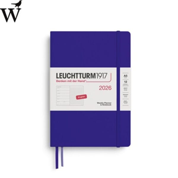 Agenda Leuchtturm Weekly 2026 PL+NB dotted Medium Ink