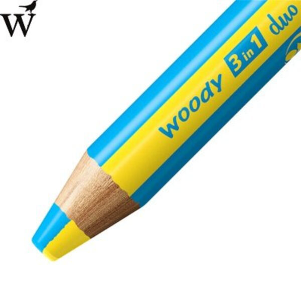 Kleurpotloden STABILO 882 woody 3 in 1 duo etui à 5 - Afbeelding 2
