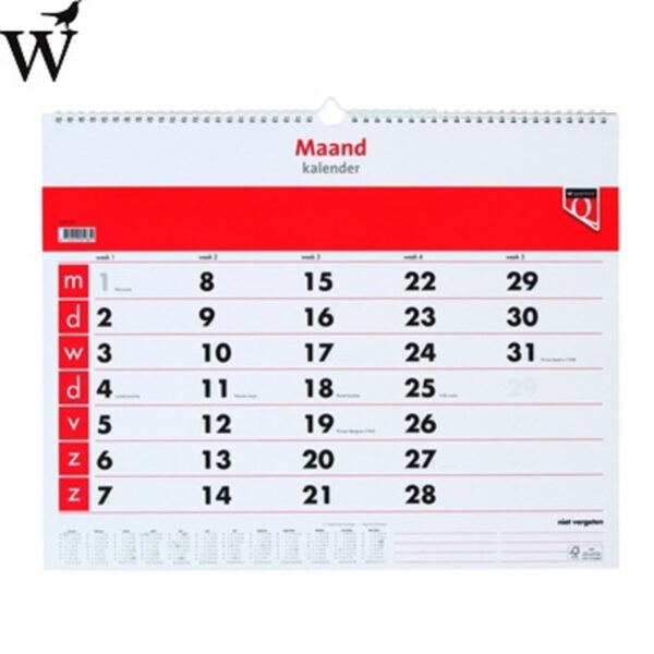 Maandkalender Huismerk 2026