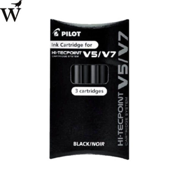 Inktpatroon PILOT Begreen Hi-Tecpoint V5/V7 zwart set à 3 st