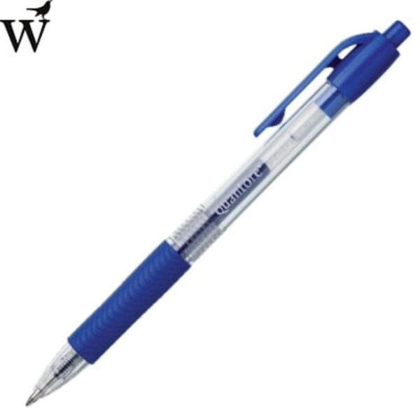 Gelschrijver grip drukknop 0.7mm blauw Huismerk
