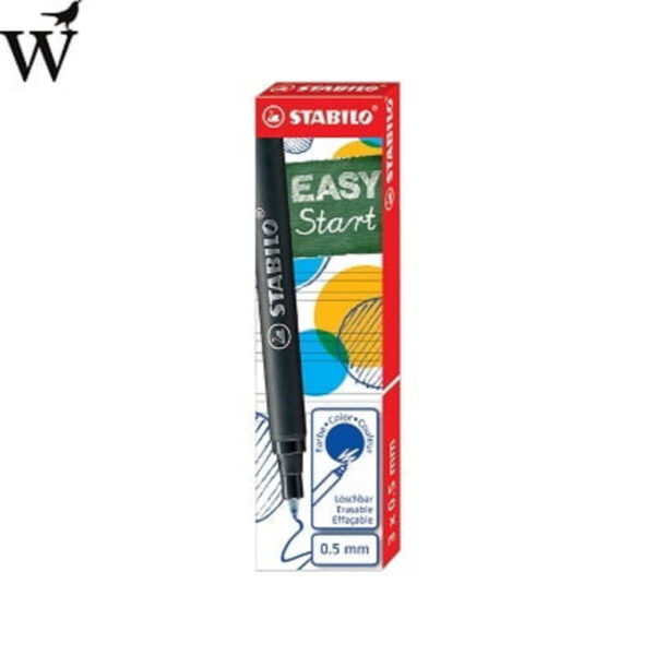 Rollerpenvulling Stabilo Easy Original blauw 0.5mm 3 stuk