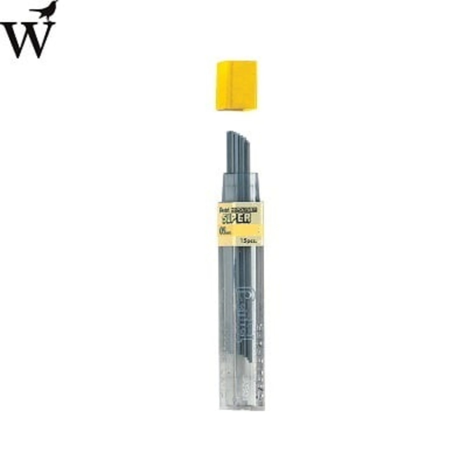 Potloodstift Pentel 0.9mm zwart per koker 2H