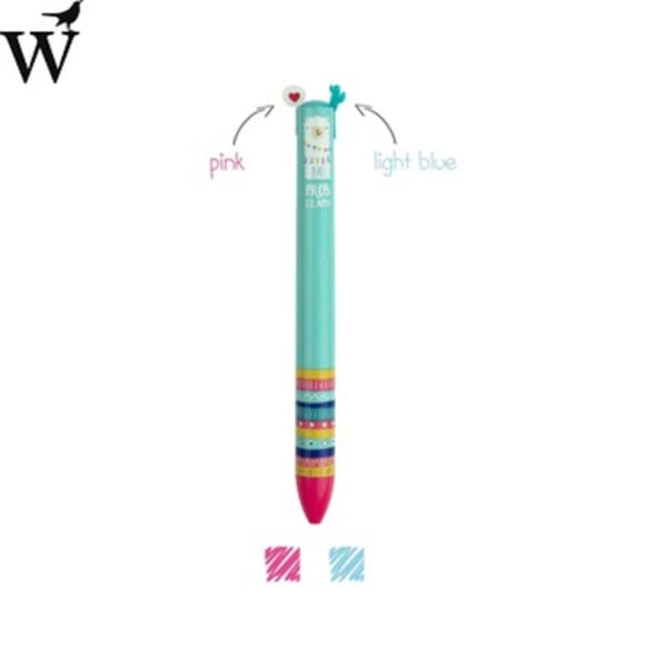 Legami twee kleuren balpen Click & Clack - Lama