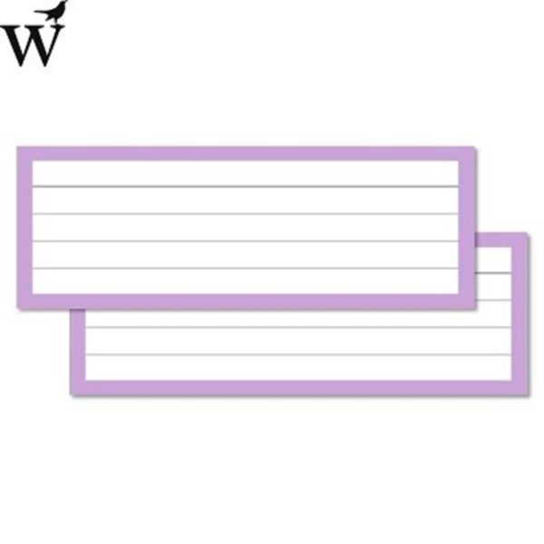 Flashcards lila gelinieerd halve A7 Wolfslag - Afbeelding 2