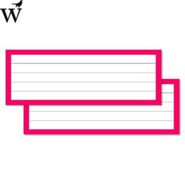 Flashcards roze gelinieerd halve A7 Wolfslag