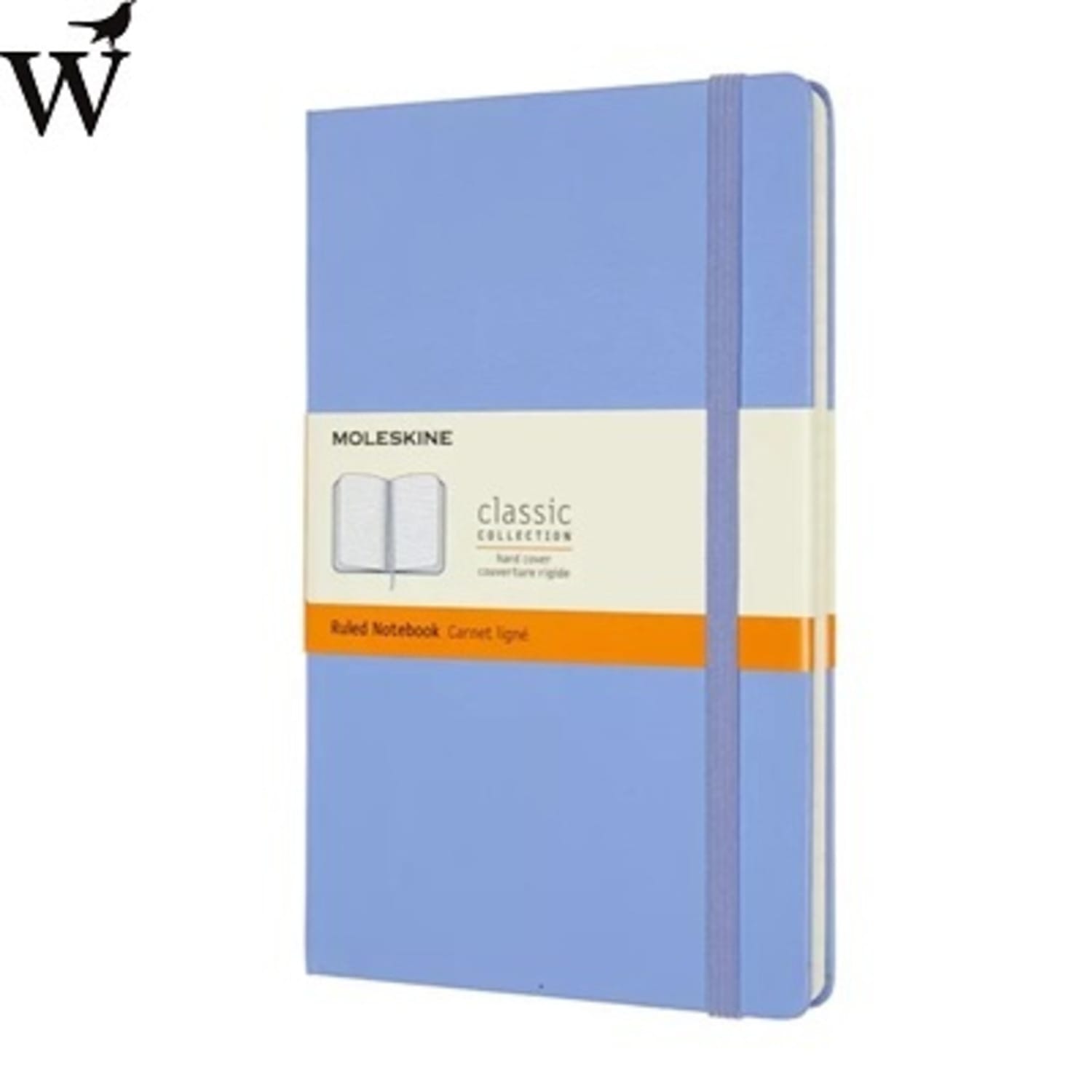 Notitieboek Moleskine large lijn Hydrangea Blue Hard