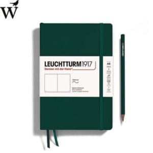 Notitieboek Leuchtturm Med Forest Green plain soft cover A5