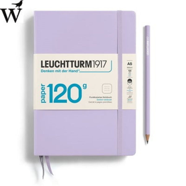 Notitieboek Leuchtturm Medium Lilac dotted A5 120 gram