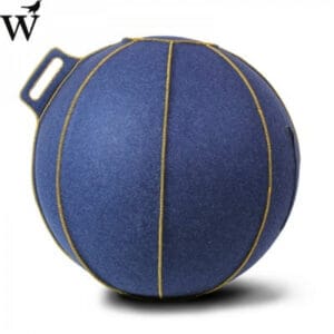 VLUV VELT ZITBAL 60-65CM Jeans-Melange / Gold